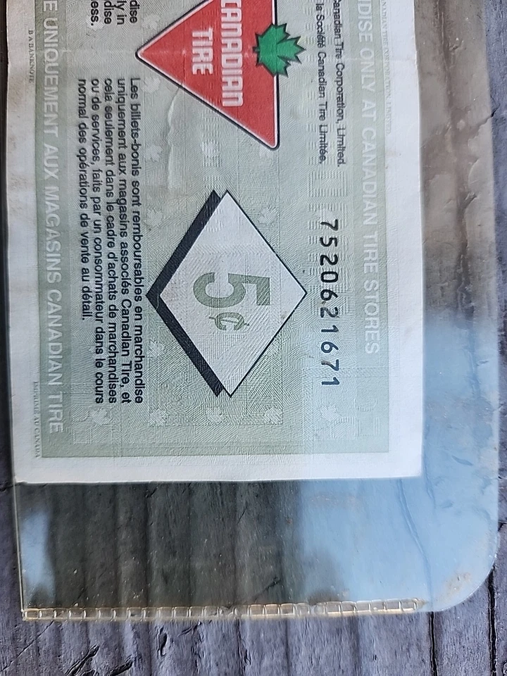 Canadian Tire Money 5c - 75th Anniversary Special Edition - Image 3 of 4