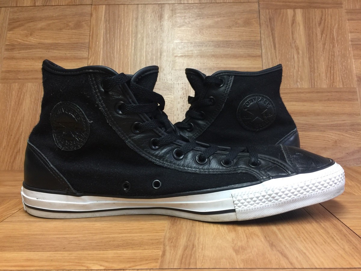 Converse Chuck Taylor Winter Water-Repellent Hi Black Leather Men Sz 11.5 Rare men main image 3