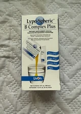 LIVON Laboratories Lypo-Spheric B Complex Plus 30 Packets NEW
