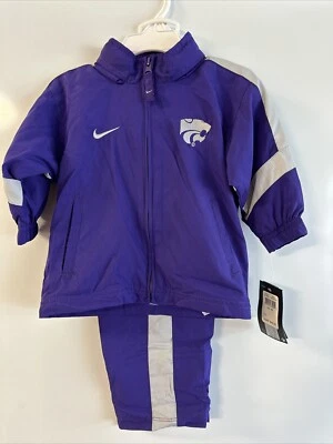 Toddler Size 12 Month Nike Brand 2 Piece Wind suit Kansas State Wildcats