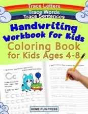Handwriting Workbook for Kids Coloring Book for Kids Ages 4-8: Trace - GOOD