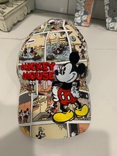 Disney MICKEY MOUSE Comic Strip Adult Snap Back Cap/ Hat- EUC 