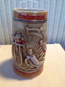 1984 olympic budweiser beer stein