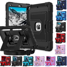 Shockproof Stand Case Cover For iPad 7th 8th 9th 10th 11th Gen W/shoulder Strap