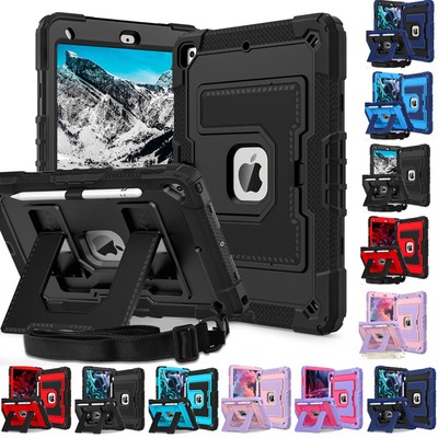 Stand Case Cover W/shoulder Strap For iPad 7th 8th 9th 10th 11th Gen Air Mini 6