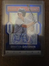 2014 Elite Extra Edition Braxton Davidson Die Cut Rookie Auto/50