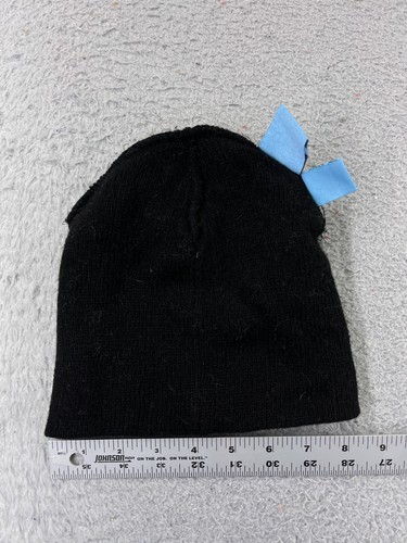 Roxy Beanie Toque Womens One Size Black Blue Stripe Knit Wool Nylon Blend Ski - Picture 7 of 8