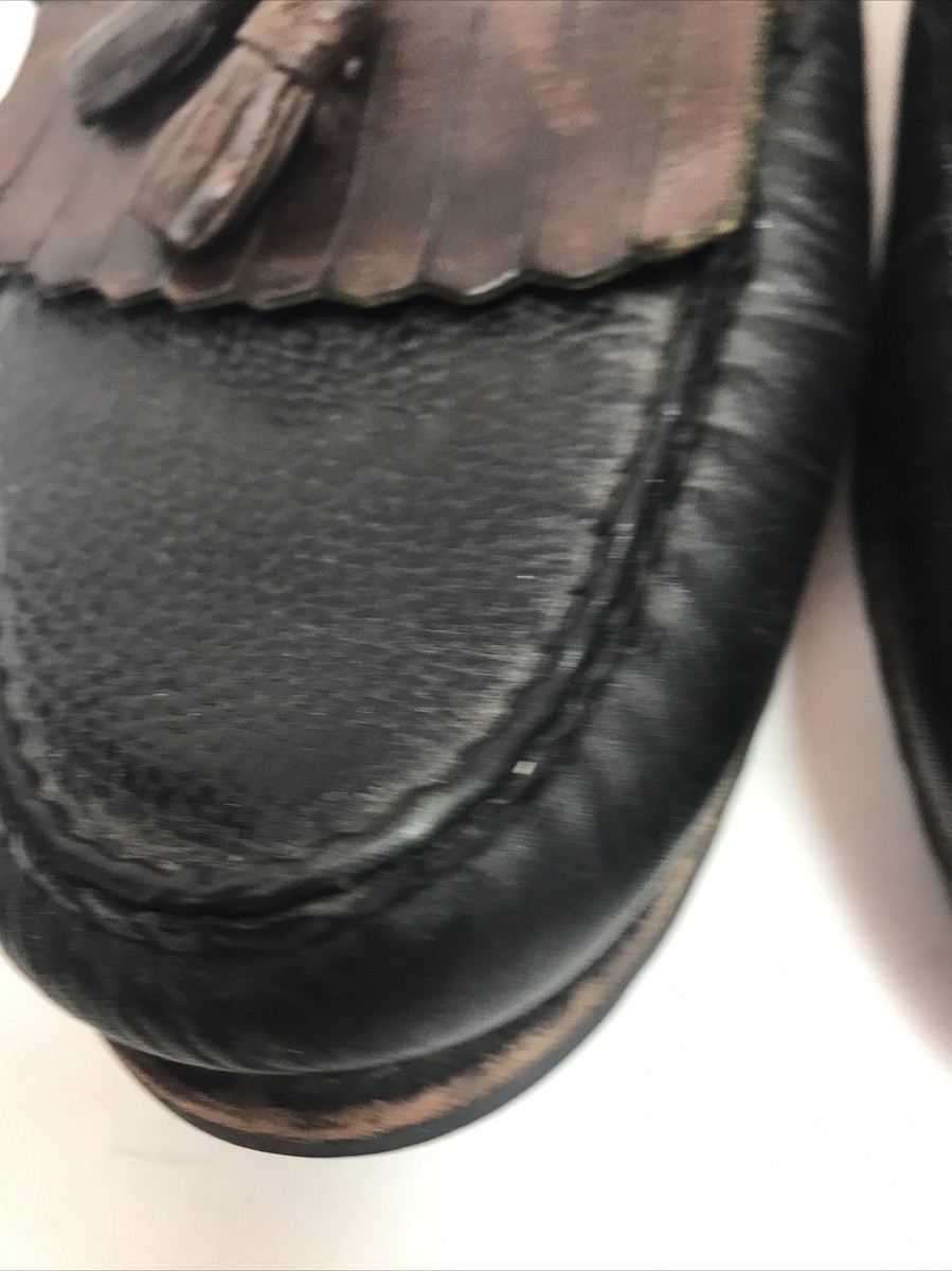 Allen Edmonds Mens Nashua Tassel Loafer Black Brown Leather Dress Shoes Size 14D Allen Edmonds Men main image 2