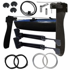 Steueranlage Komplett-Set Kajak Sport Kayak Gear Einziehsteuer Fußraststütze