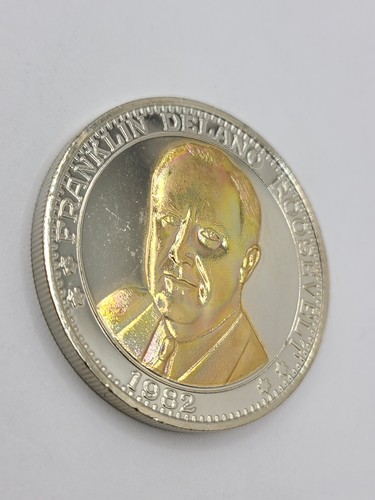1982 Franklin Delano Roosevelt FDR 100th Anniversary Commemorative Coin - Picture 2 of 5