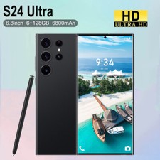 NEW S24 Ultra 5G Unlocked Cell Phone 128GB Android 13 Smartphone Dual SIM Mobile