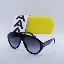New MARC JACOBS MARC 747/S 0ANS9O Black/Dark Ruthenium/Grey Gradient 58-15-14...