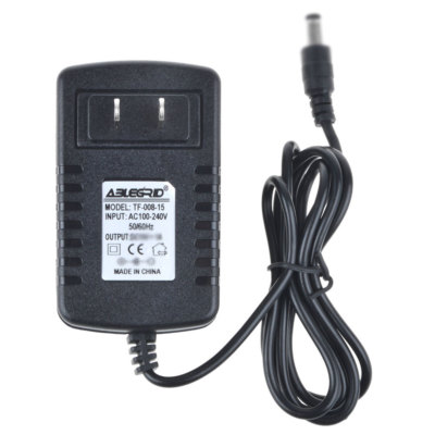 15V 1A Mains AC-DC Adapter Power Supply Negative Center Polarity 5.5mm/2.5mm PSU