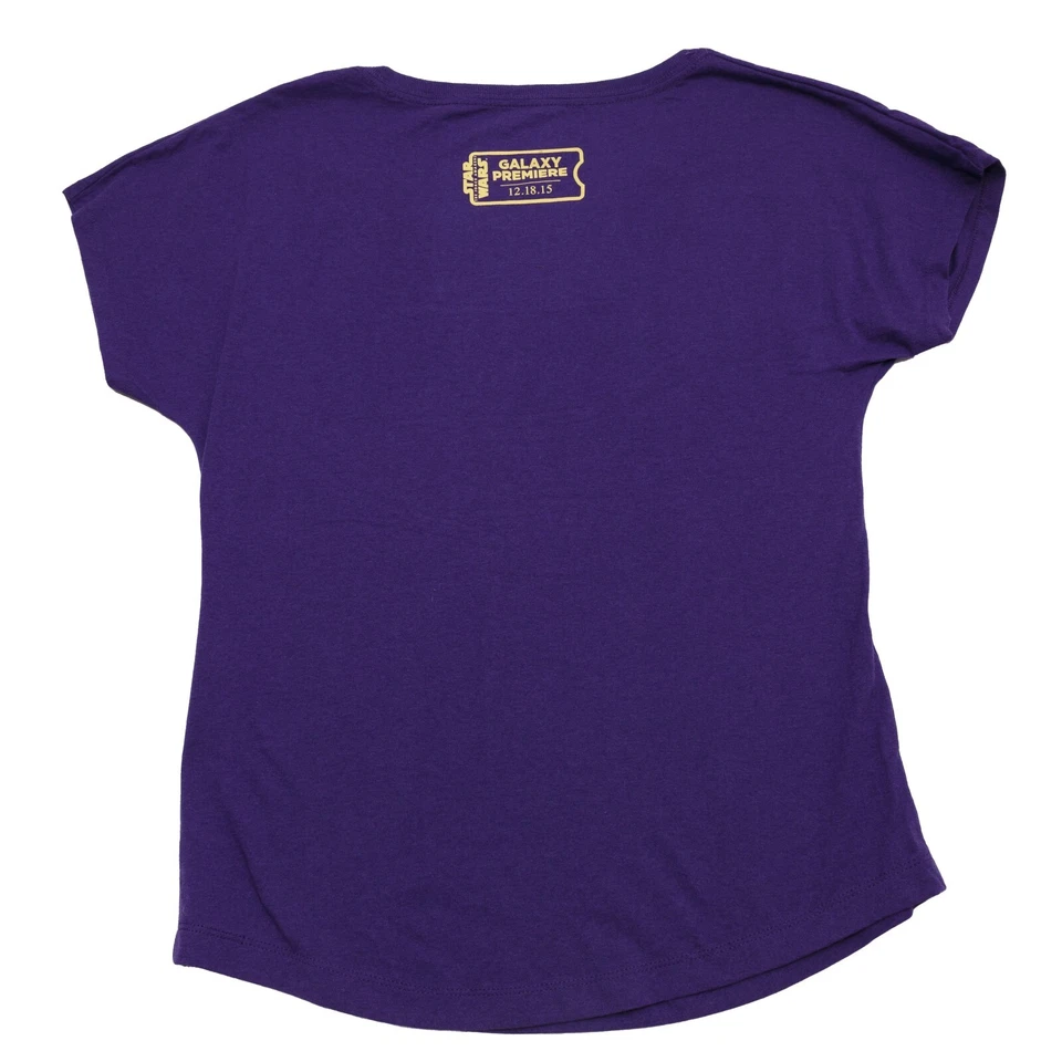 Star Wars The Force Awakens T-Shirt Woman Medium Purple Galaxy Premiere 2015 - Изображение 4 из 4