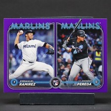 2024 Topps Upd Rookie Combos Emmanuel Ramirez Jhonny Pereda Meijer Purple #US185