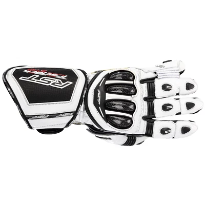 RST Tractech Evo 4 Motorcycle Gloves Leather White