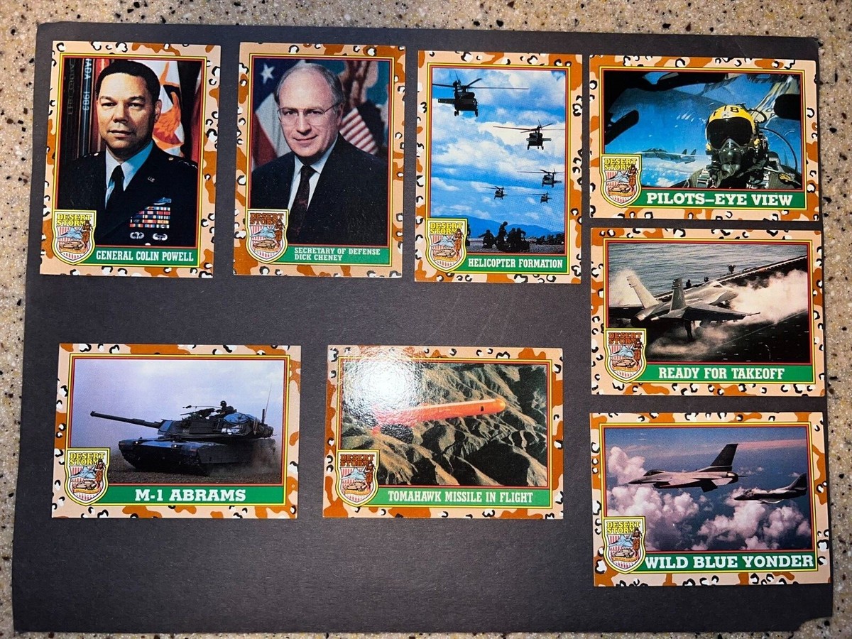 1991 TOPPS DESERT STORM TRADING CARDS YOU CHOOSE SERIES 1 2-86 FREE SHIPPING