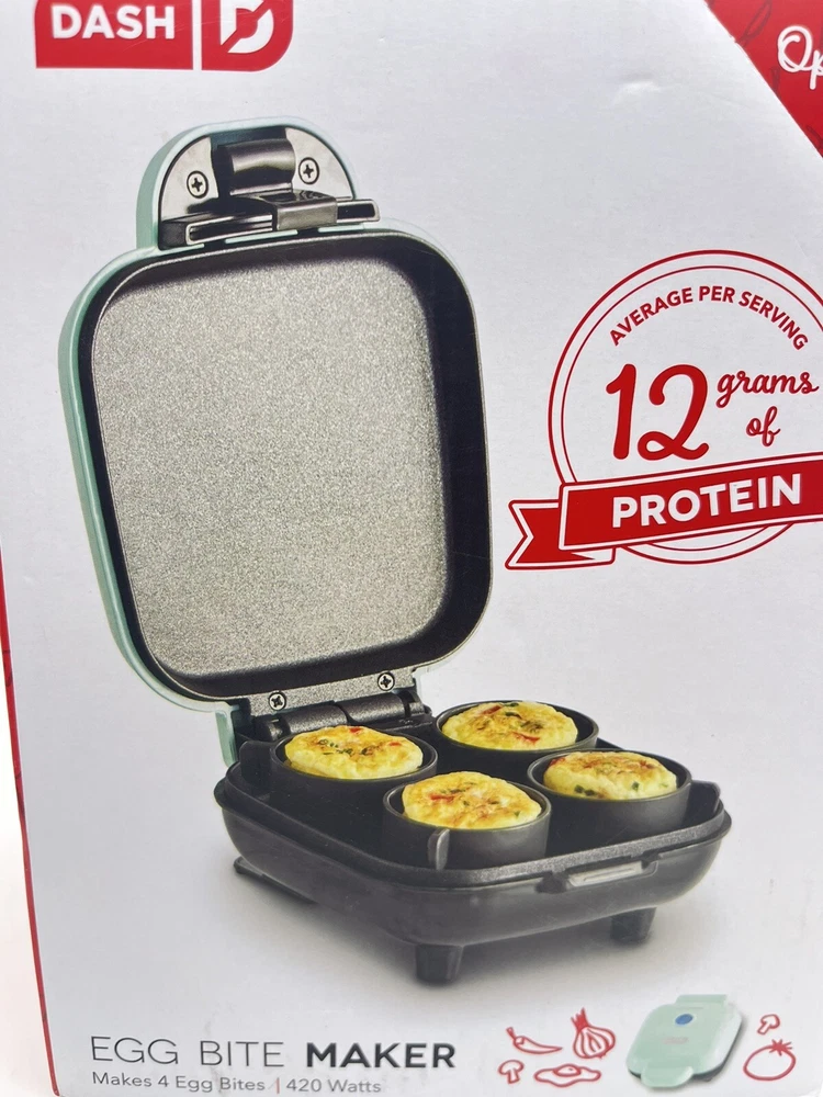 Dash Egg Bite Maker Countertop Egg Cooker Teal -