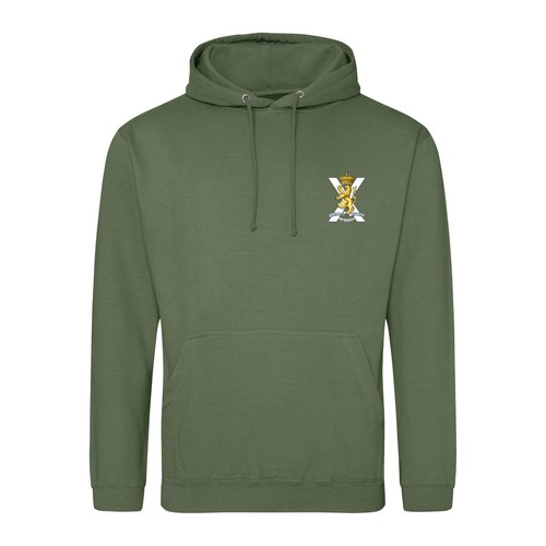 Royal Regiment of Scotland Embroidered Hoodie Hooded Sweatshirt Embroidery - Picture 5 of 6