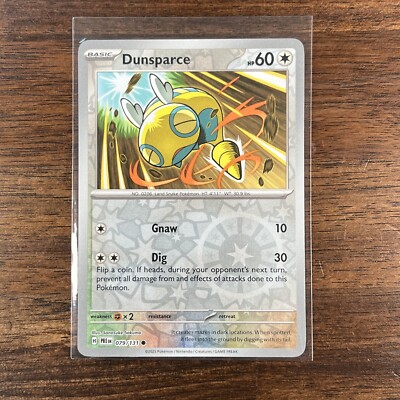 DUNSPARCE - REVERSE HOLO - PRISMATIC EVOLUTIONS - POKEMON CARD - 079/131