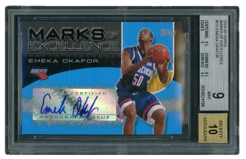 Emeka Okafor Basketball Trading Cards Autographed Sports 2004-05 Season