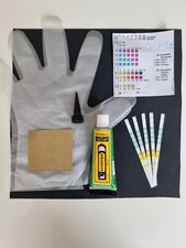 Butyl PVC Pond Liner Repair Kit. 30cm x 30cm adhesive,sandpaper gloves Test Kit
