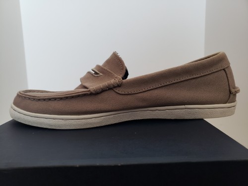 Cole Haan pinch weekender canvas penny loafer boat shoe size 10M, greenish tan - Picture 8 of 16