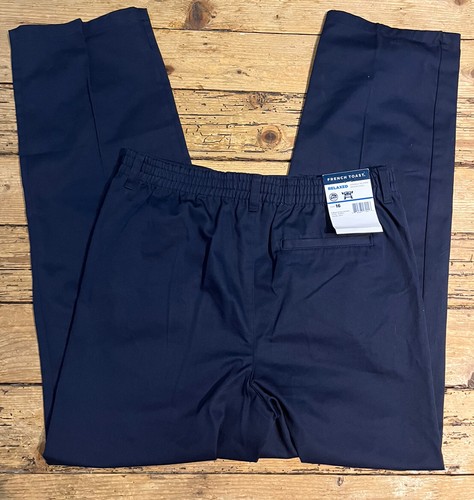 French Toast Boys Size 16 Navy Blue Relaxed Fit Pants NWT - Picture 2 of 6