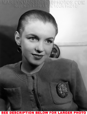 Marilyn Monroe 1948 Hair Pulled Back 1xrare5x7 Photo Ebay