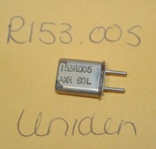Uniden Scanner Radio Crystal Receive R 153.005 MHz