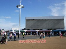 PHOTO  FOOD OUTLETS AT OLYMPIC PARK WITH THE AQUATIC CENTRE IN THE BACKGROUND PH