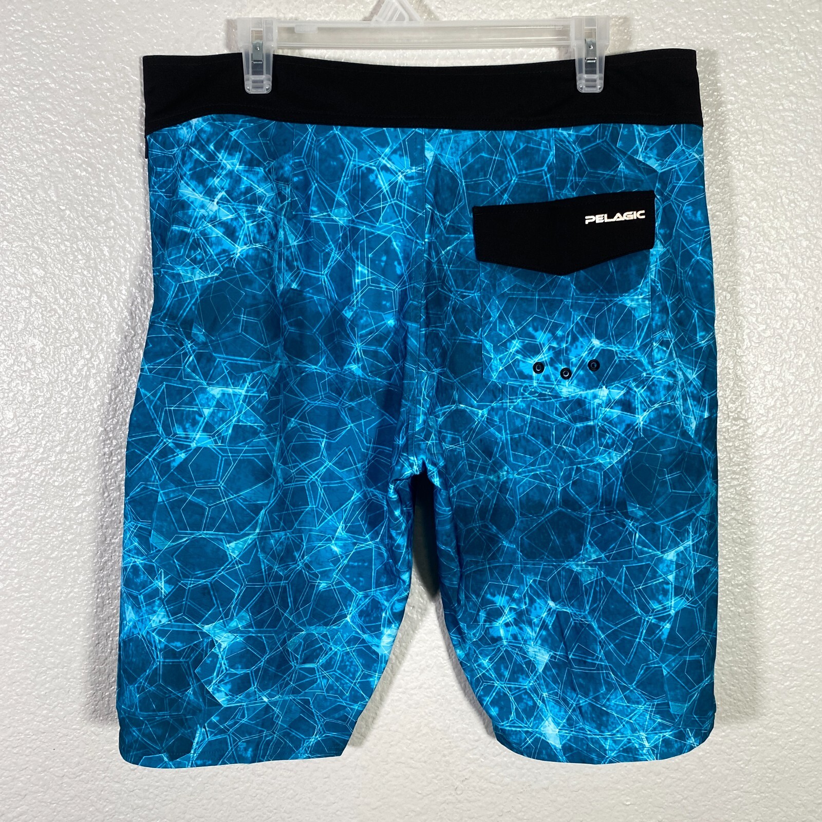 Pelagic Shorts Mens 36 Blue Hydro Lite Board Short Su… Gem