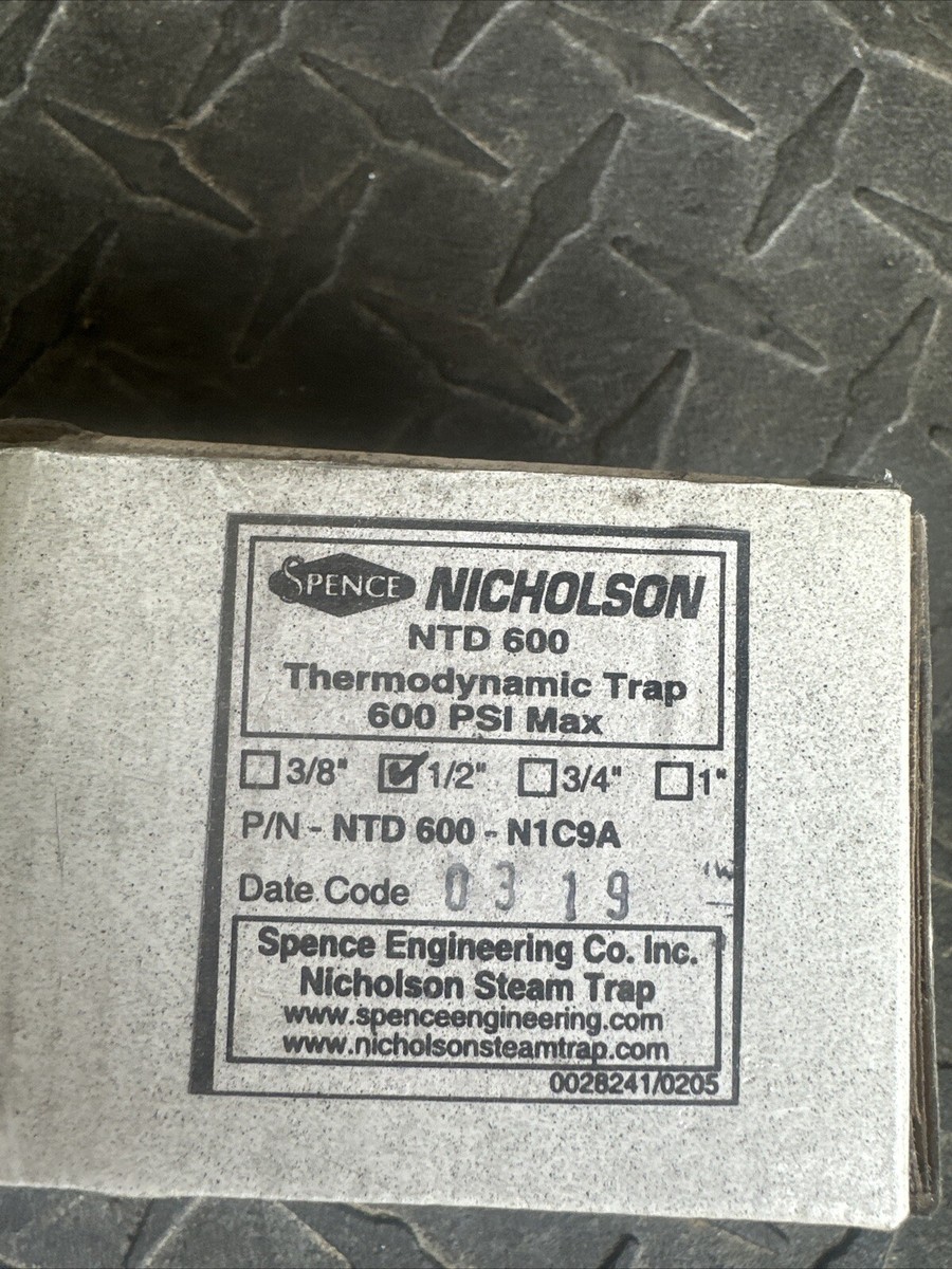 Nicholson NTD 600 Thermodynamic Trap | eBay