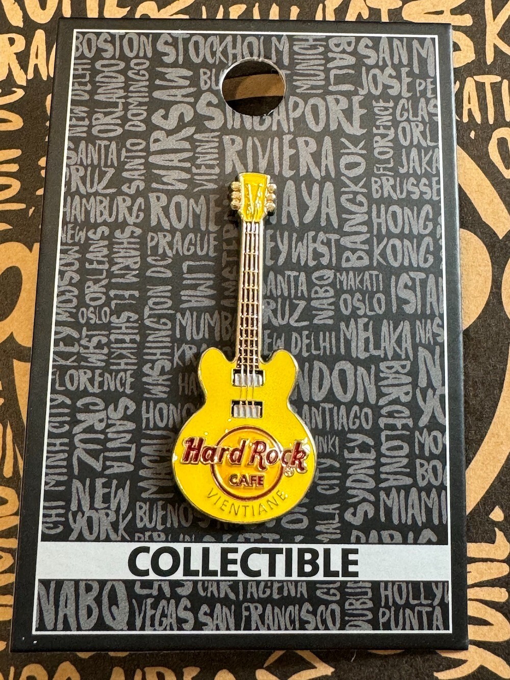 Sell Rocks Hard Rock Cafe Vientiane Core Guitar Pin New | eBay