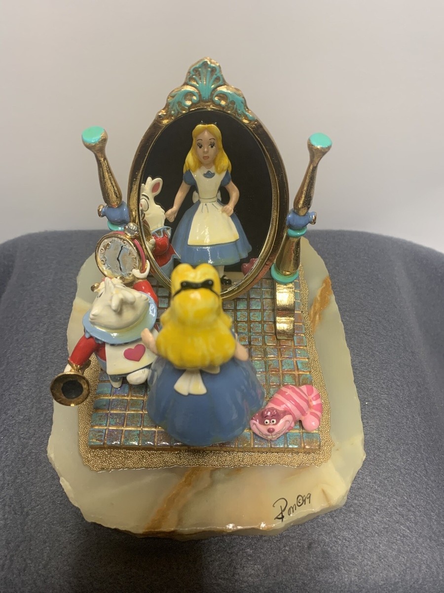 DISNEY RON LEE ALICE IN WONDERLAND IN THE MIRROR WHITE RABBIT