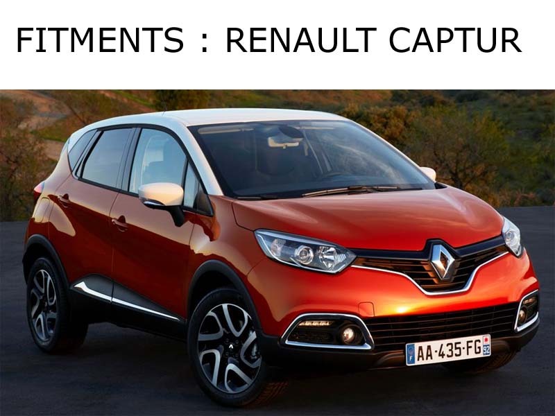 Chrome Plated Wind Deflectors Rain Guards for Renault CAPTUR 2013