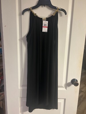 Michael Kors Chain Halter Dress Michael Kors XS Black Dress With