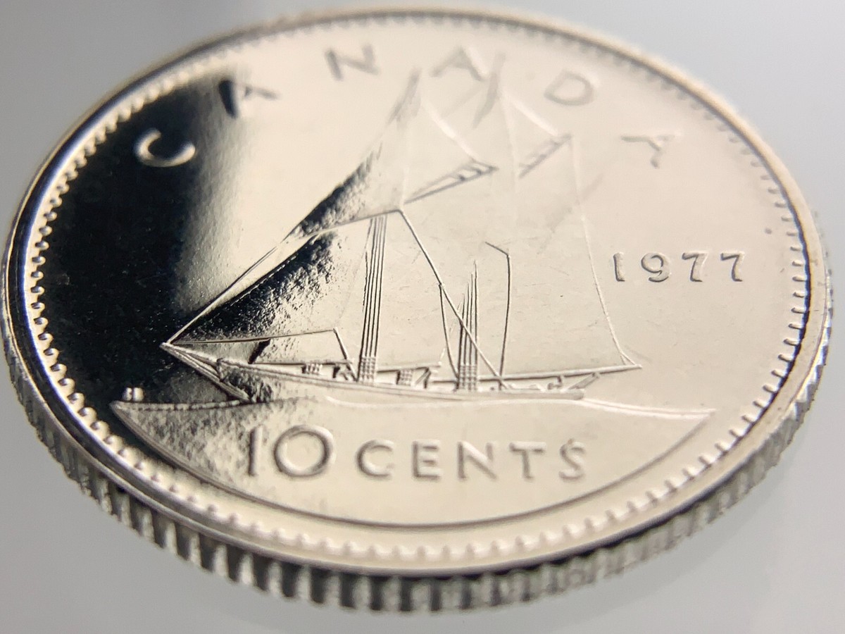 1977 Canada 10 Cents Dime KM#77.1 Uncirculated Coin Z090 | eBay