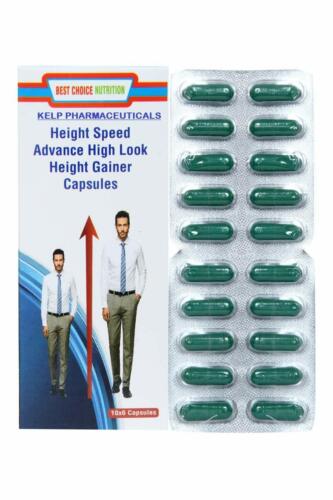 Best Choice Nutrition Speed Ayurvedic Height Supplement -120 Capsules - Afbeelding 1 van 3