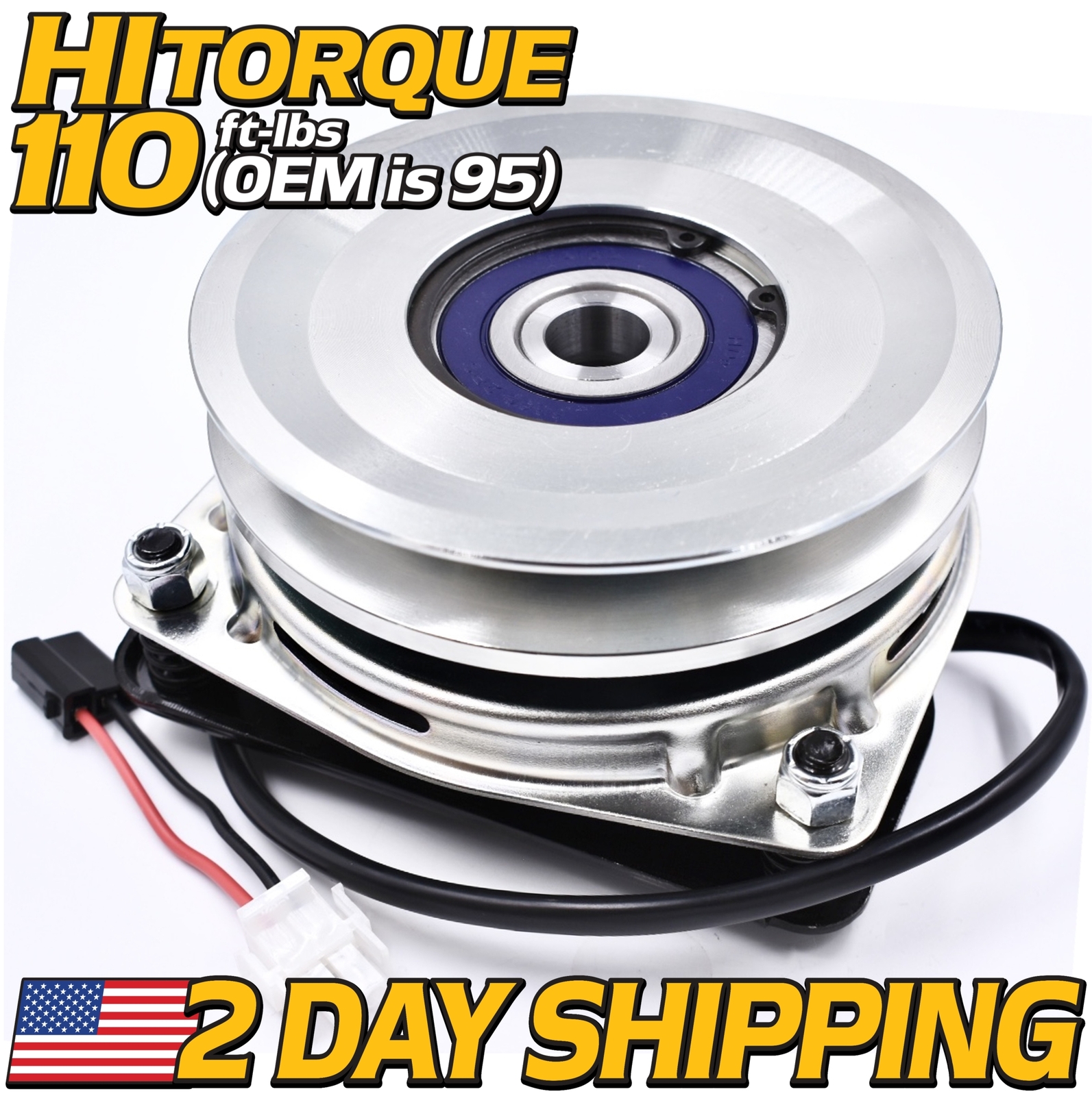 PTO Clutch fits Jonsered YT48 Z42F Z48F Z54R w/High Torque & Bearing