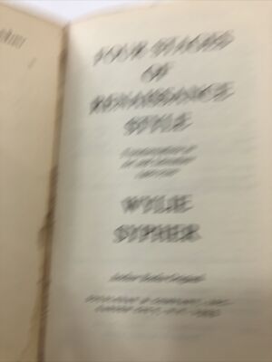 Four Stages Of Renaissance Style - Wylie Sypher (Paperback, 1955