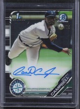 2019 Bowman Draft #CDA-IC Isaiah Campbell 1st Black Refractor Auto #/75 RG49