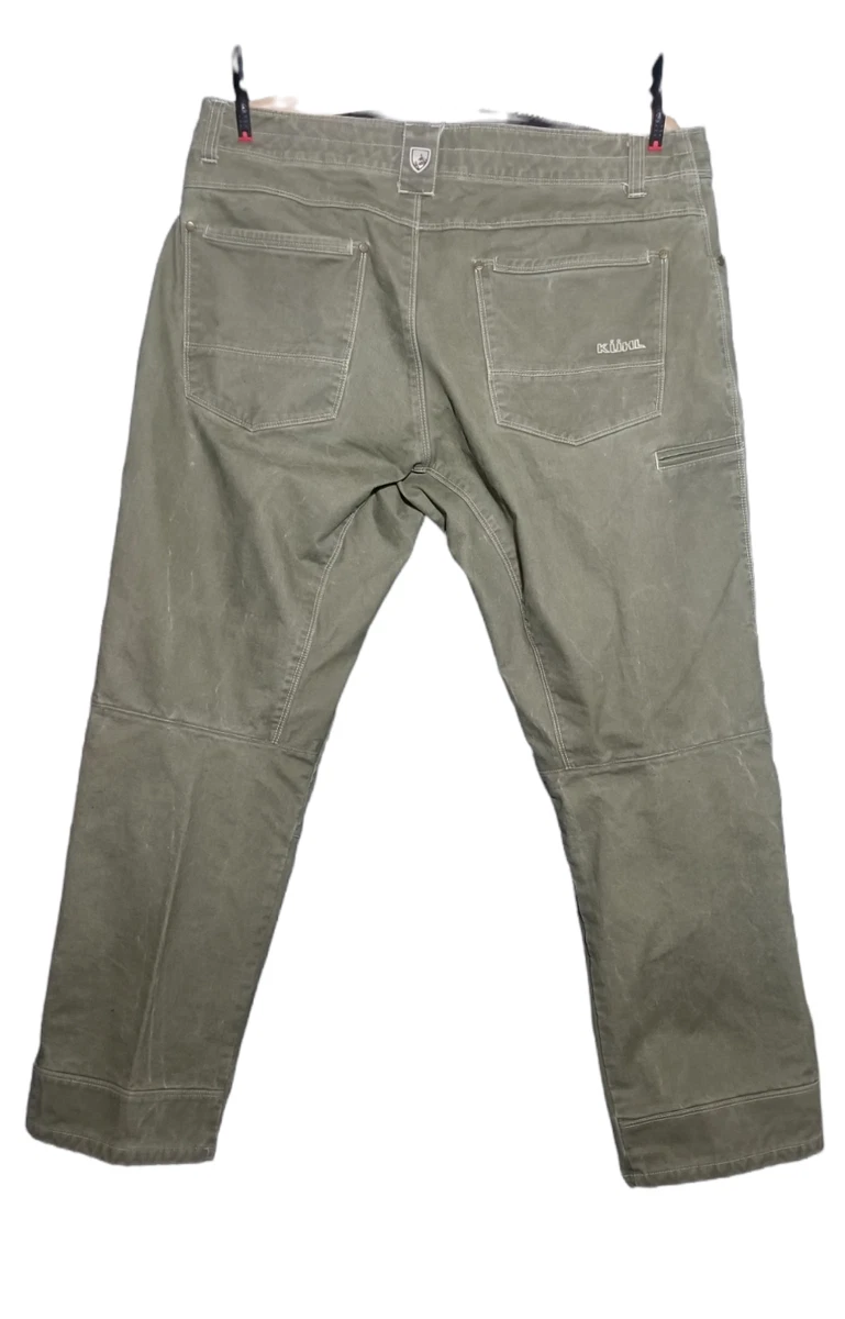 KUHL RN 108846 Hiking Climbing Casual Pants Light Green Mens Size