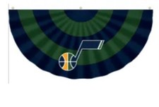 Utah Jazz NBA Basketball Pleated Bunting Flag Half Fan Banner 45 90cm