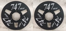 One Pair 10.5'' black AKAI 747 Tape reel High Quality Aluminum Take Up Reel