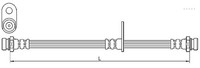 Metzger Bremsschlauch 4110638 FüR Mitsubishi, Hinterachse Links, Innen
