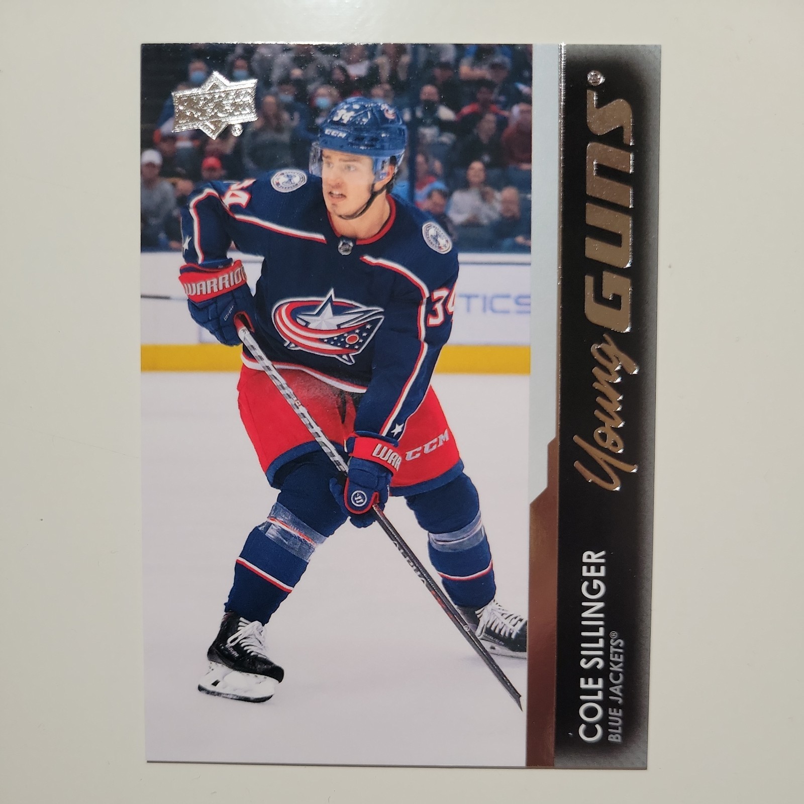 2021-22 Upper Deck Series 2 Cole Sillinger Young Guns Card # 498