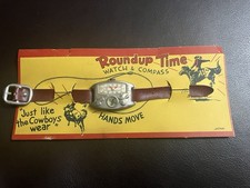 Vintage Roundup Time Watch Compass 1940s-50s Made In Japan