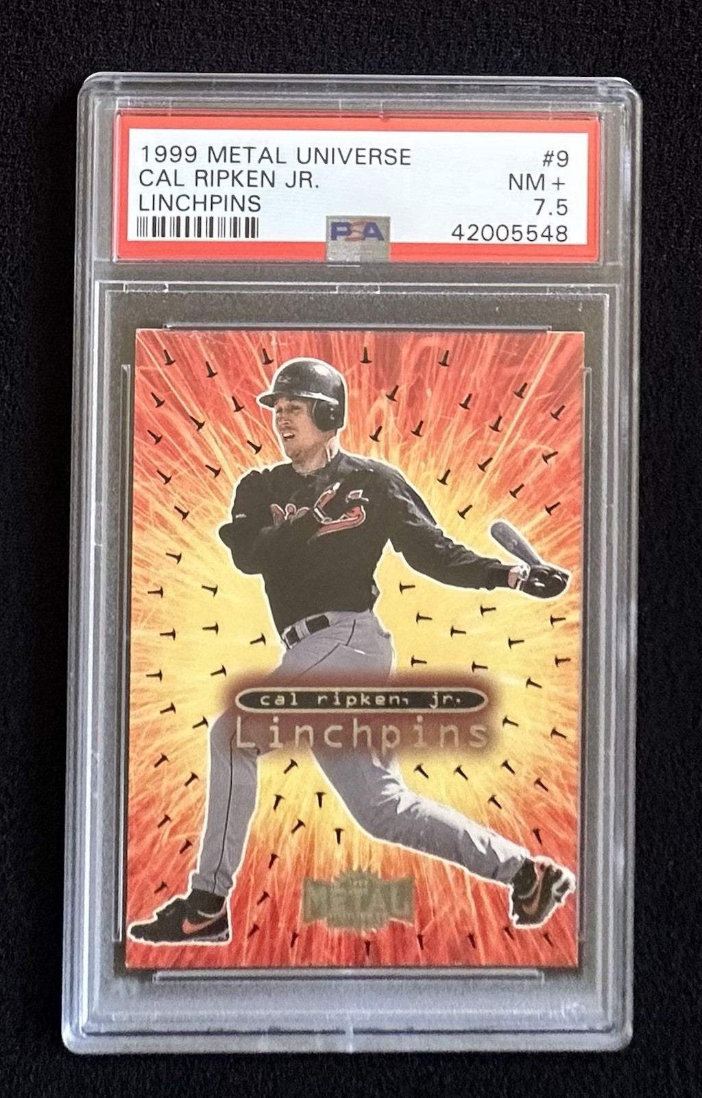 1999 Metal Universe Linchpins Cal Ripken Jr #9 PSA 7.5