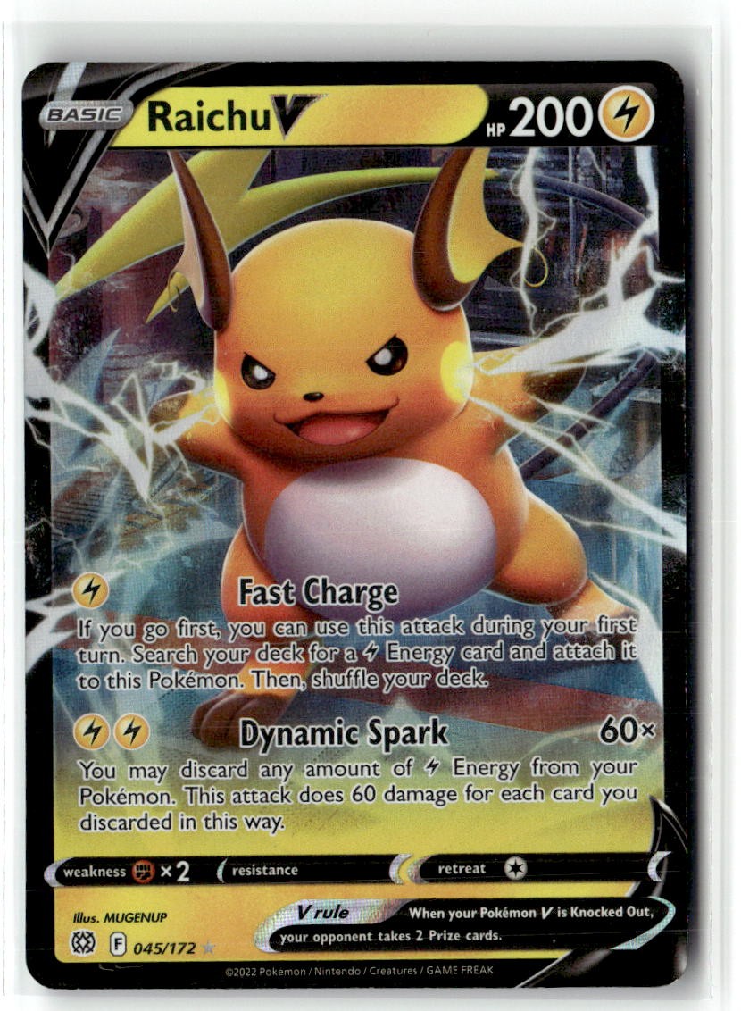 Raichu V Holo Ultra Rare SWSH09: Brilliant Stars 045/172 LP